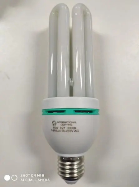 12W U Shape LED 3u Lamp Milky Color 85-265V 1080lm 2 Years Warranty