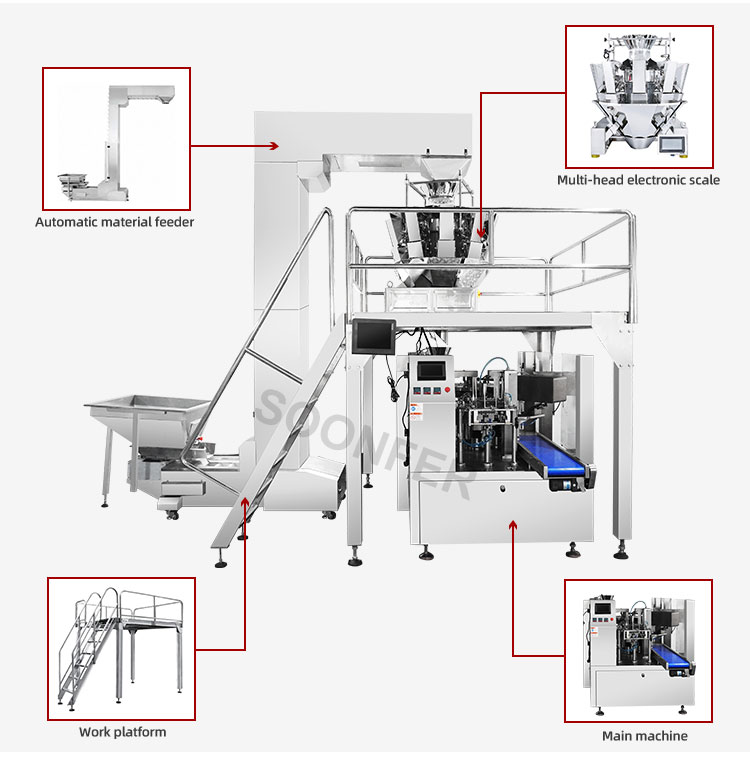 doypack pouch dry fruit packing machine