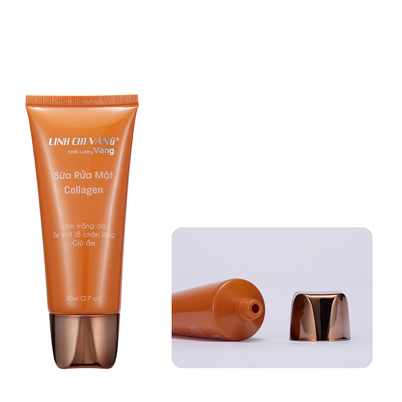 100ml face wash cosmetic tube