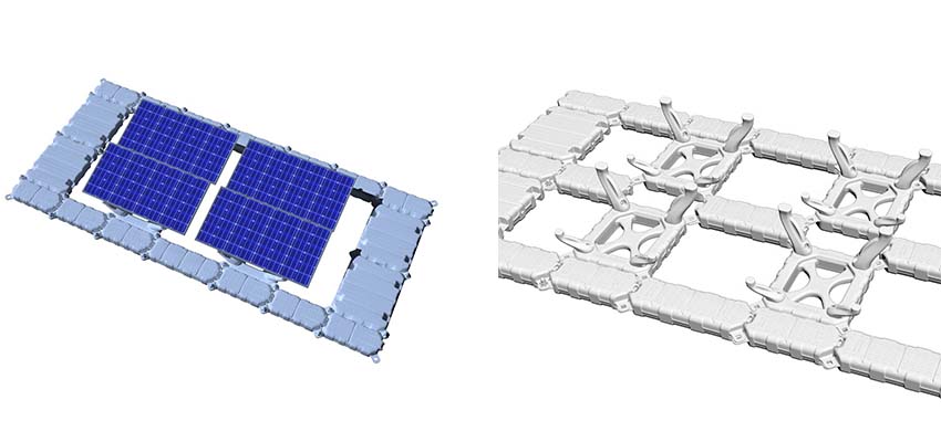 water solar mounting