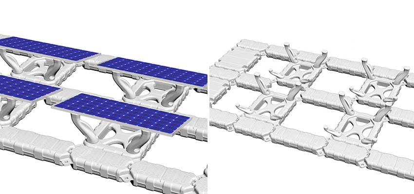 floating solar system model