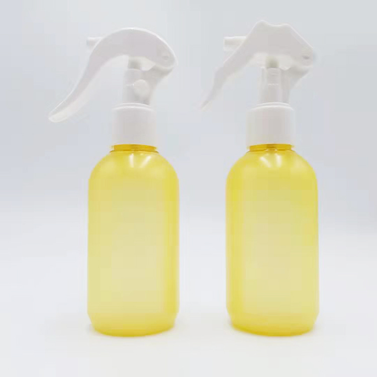 150ml Yellow frosted cosmetic bottles 