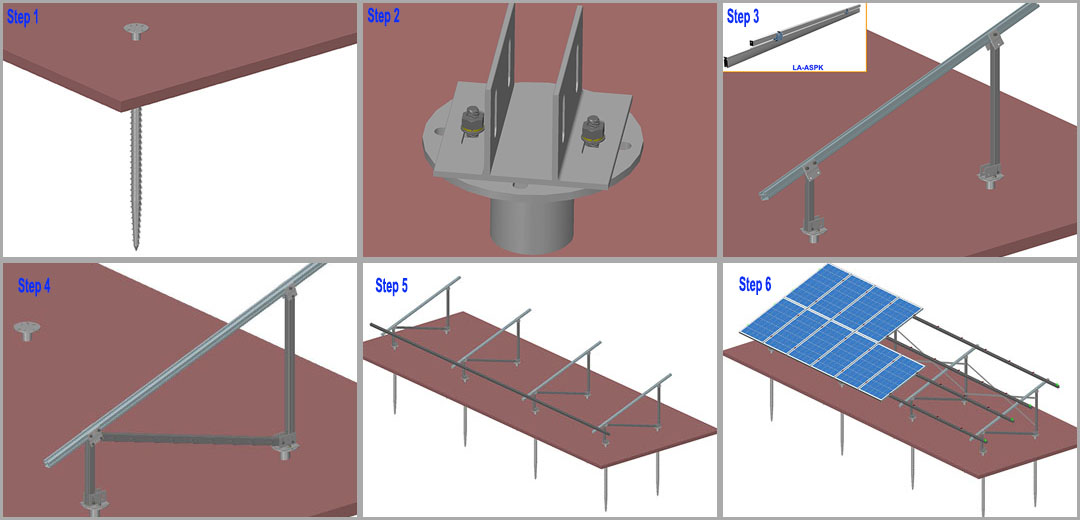 Solar mounting rack 1MW Solar mounting rack 1MW