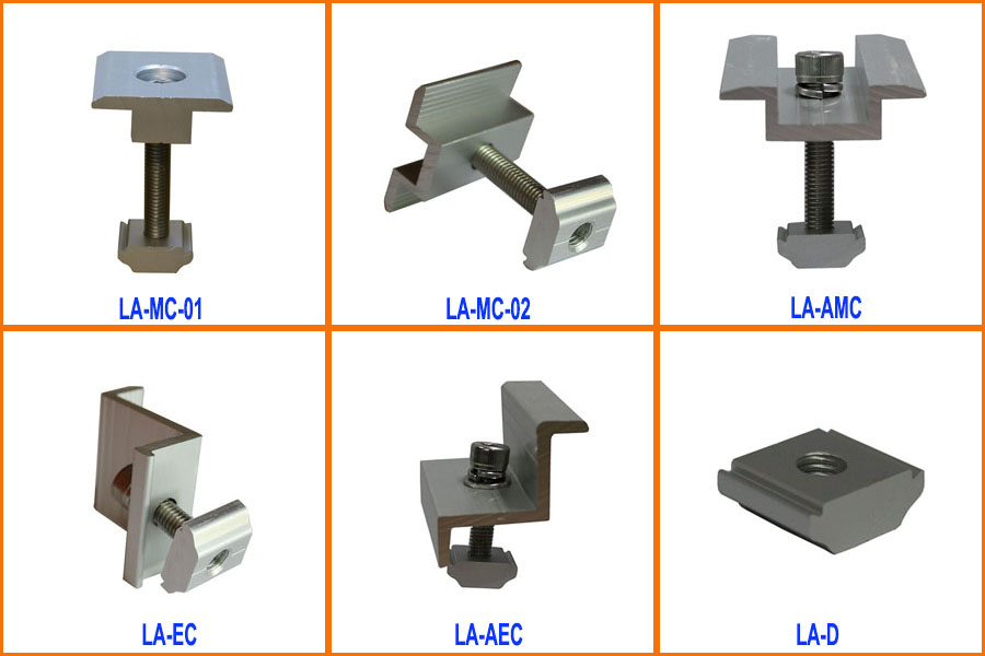 Sloped roof mounting clamps