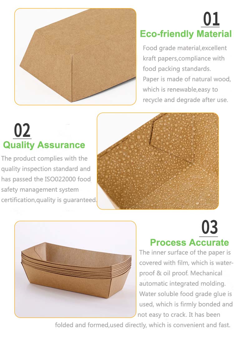 Kraft Brown Paper Food Trays Factory