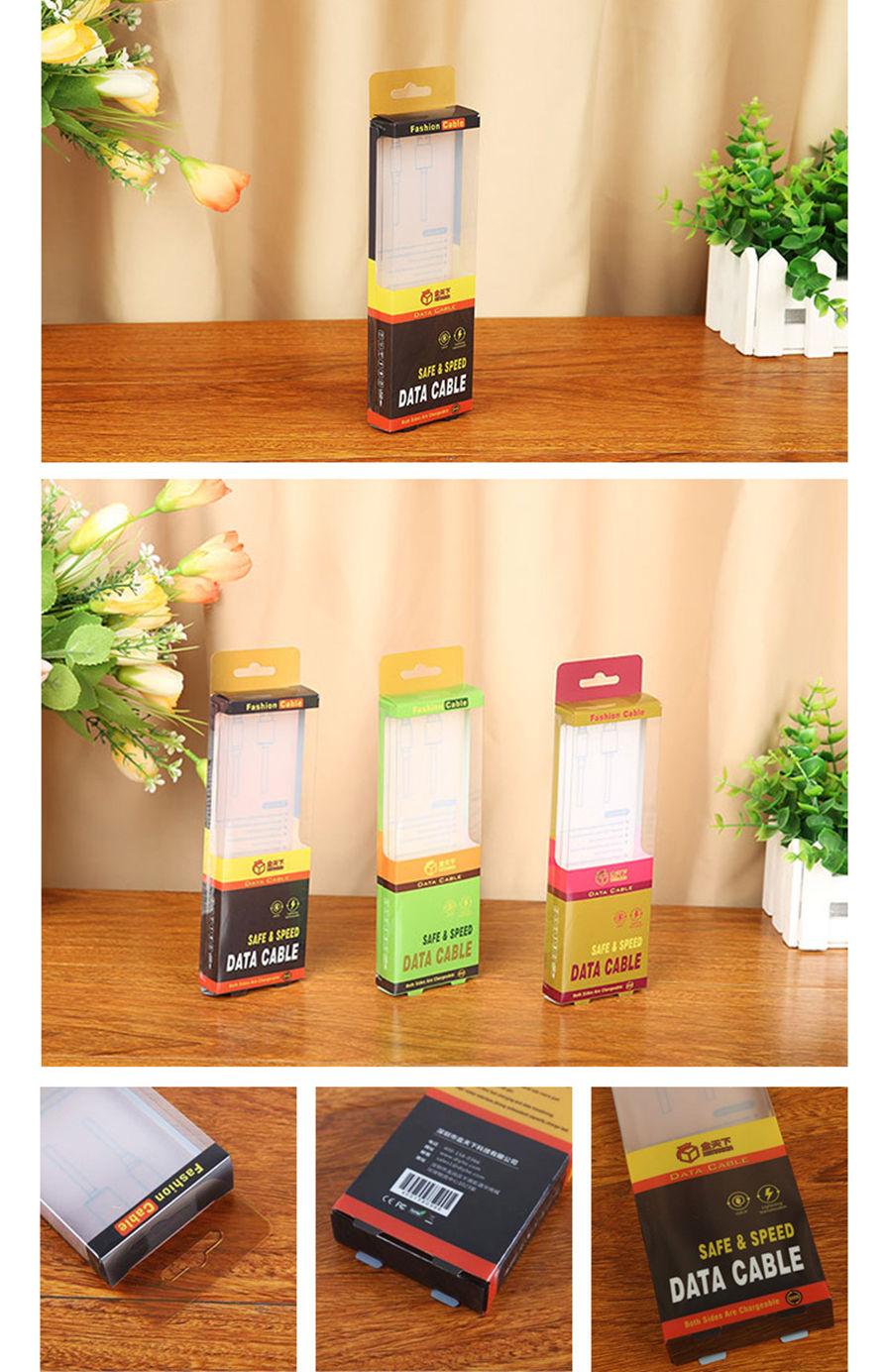USB cable PVC packaging box USB cable PVC packaging box