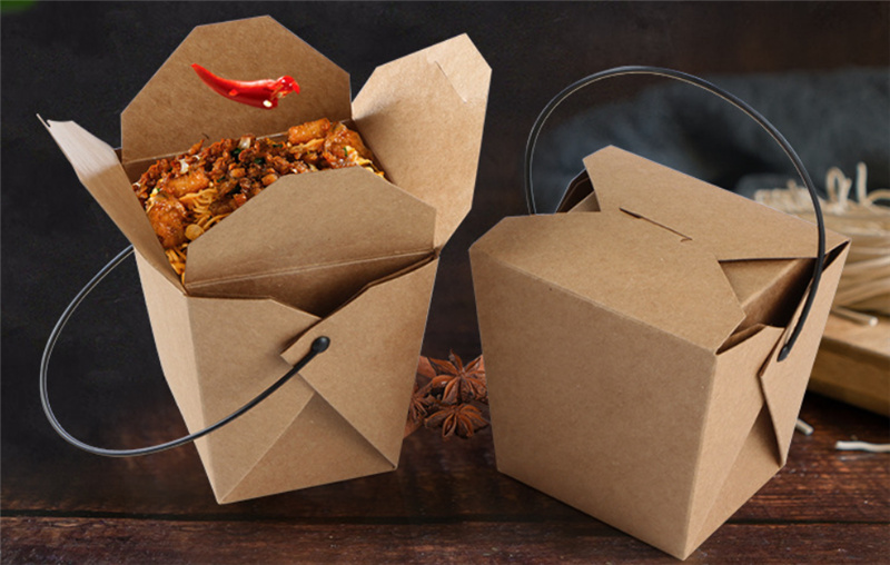 Kraft Paper Chinese Takeout Boxes