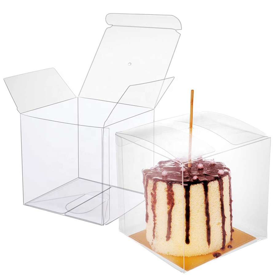 Clear plastic boxes cake Clear plastic boxes cake