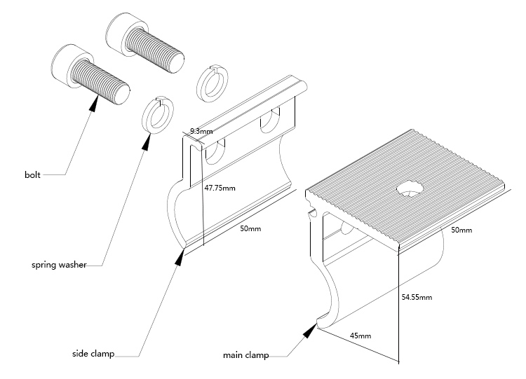 standing seam metal roof clamp