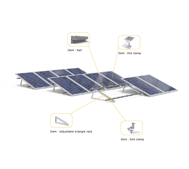 rooftop solar mounting structure