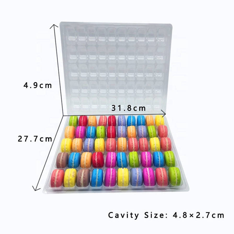 50 Macaron blister clamshell 