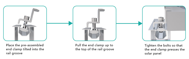 solar panel end clamp