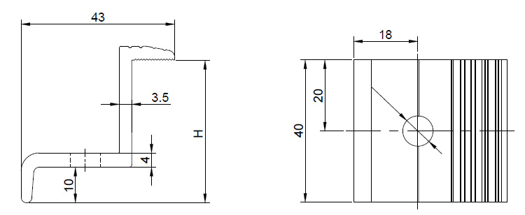 framed solar module end clamp