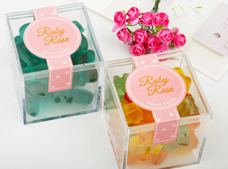 clear acrylic candy boxes