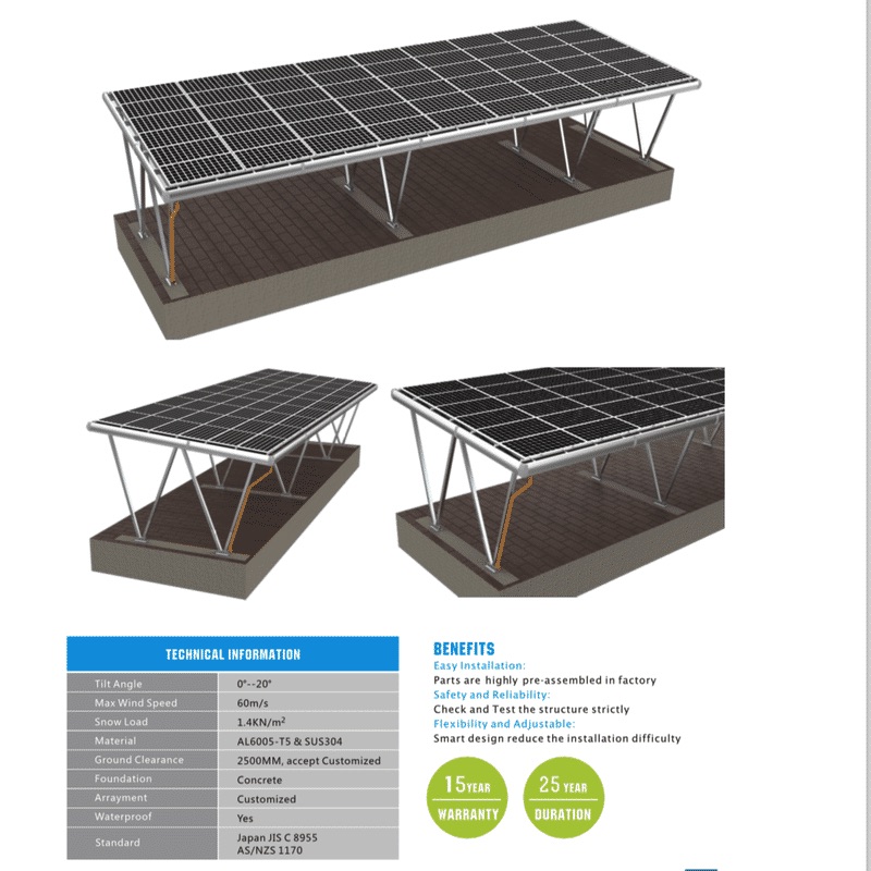 solar carport system solar carport system
