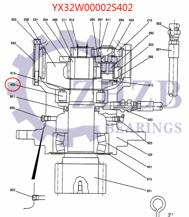 Excavator parts