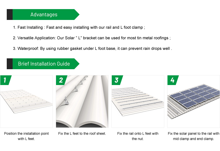 solar panel roof mount kit