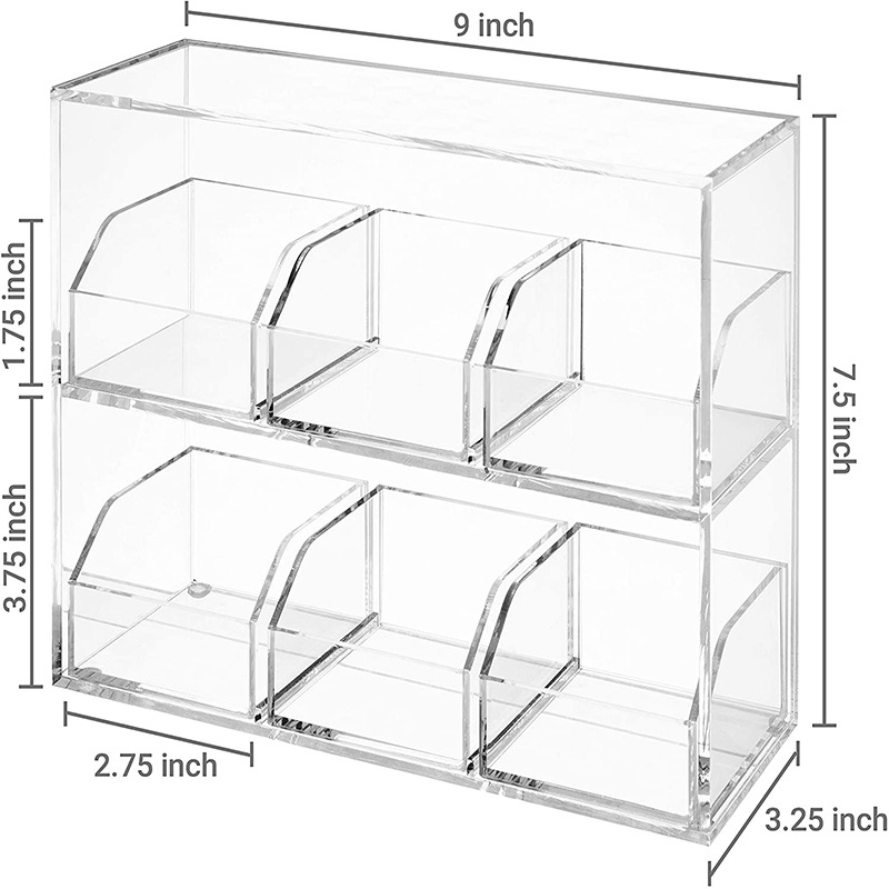 acrylic tea bag holder