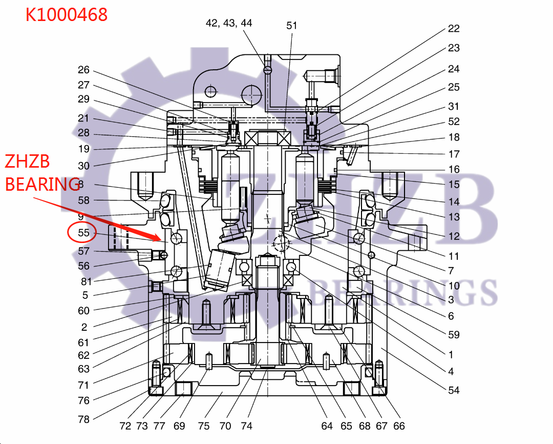 Excavator parts