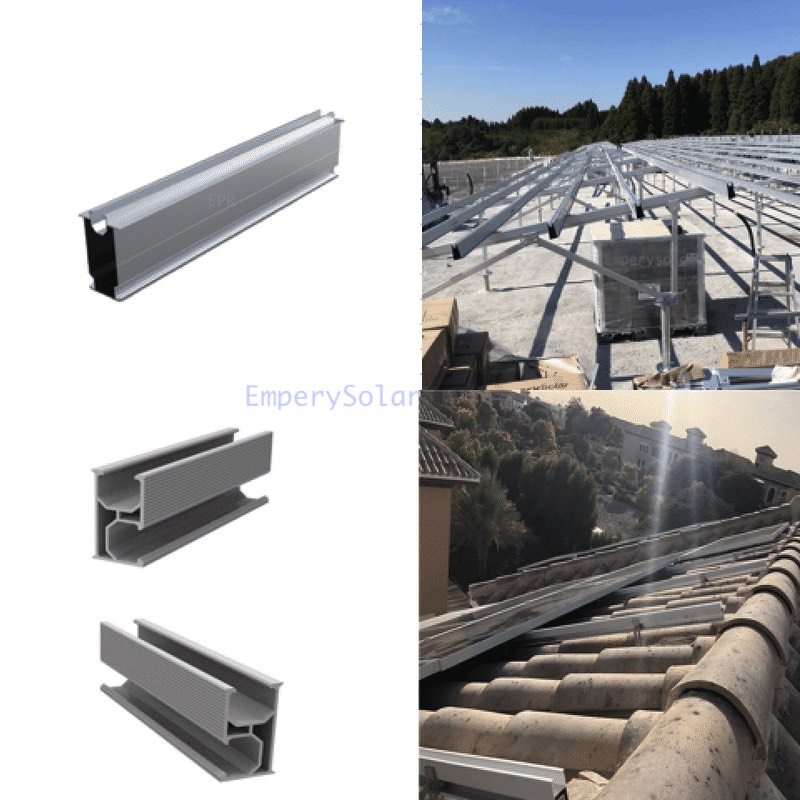 Solar Panel Mounting Aluminium Extrusion Rails Pv Rails Solar Panel Mounting Aluminium Extrusion Rails Pv Rails