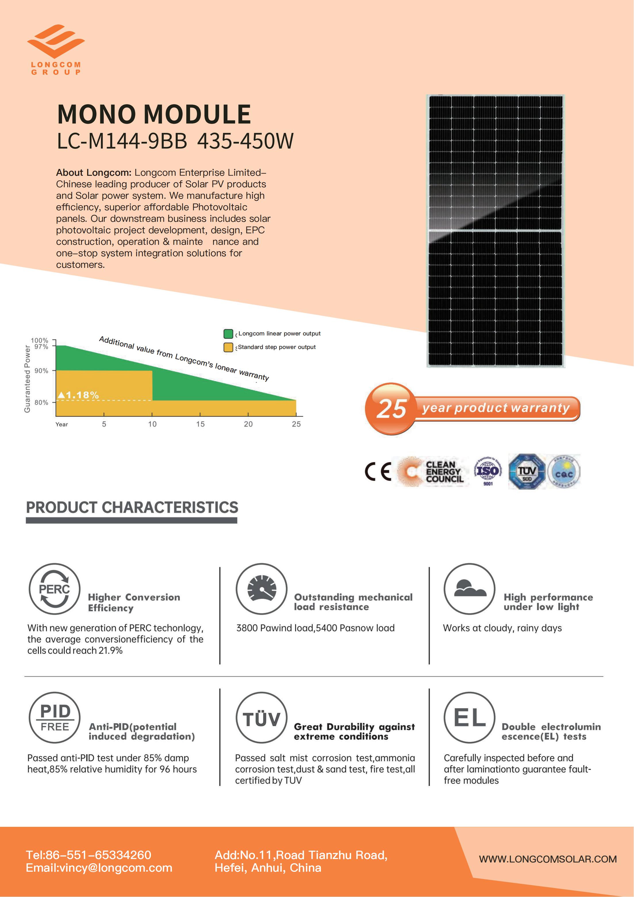 Monocrystalline for Home Solar Power System