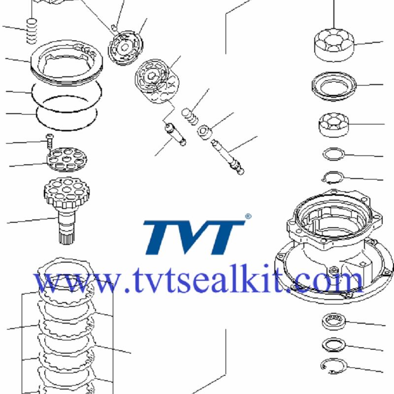 PC200-7 Swing motor seal kit