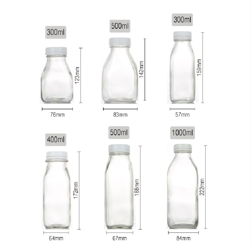 12 Oz 350ml Glass Juice Beverage Bottle