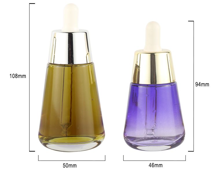 Colorful 30ml 50ml dropper bottles