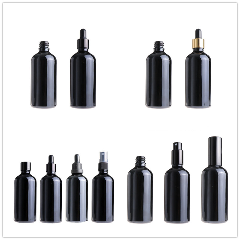 black frosted boston bottles