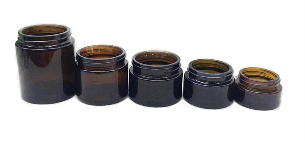 amber glass cream jar amber glass cream jar