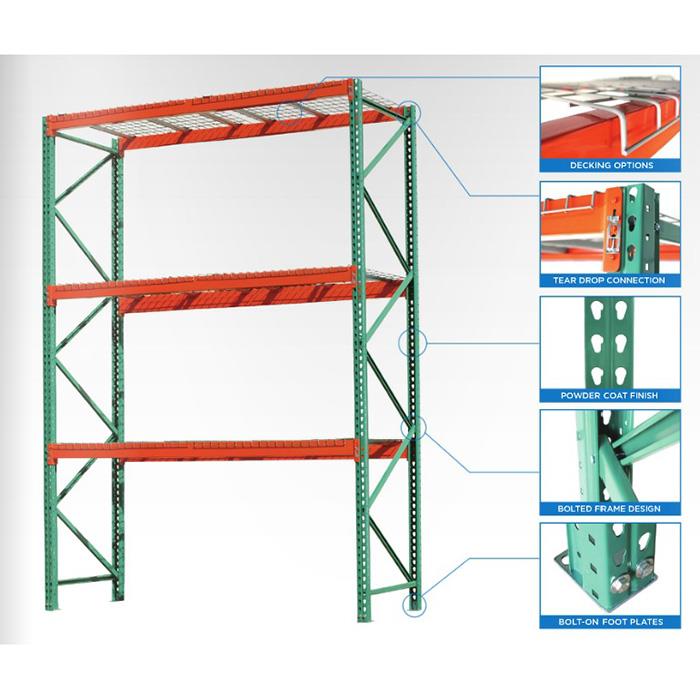 warehouse teardrop pallet racking