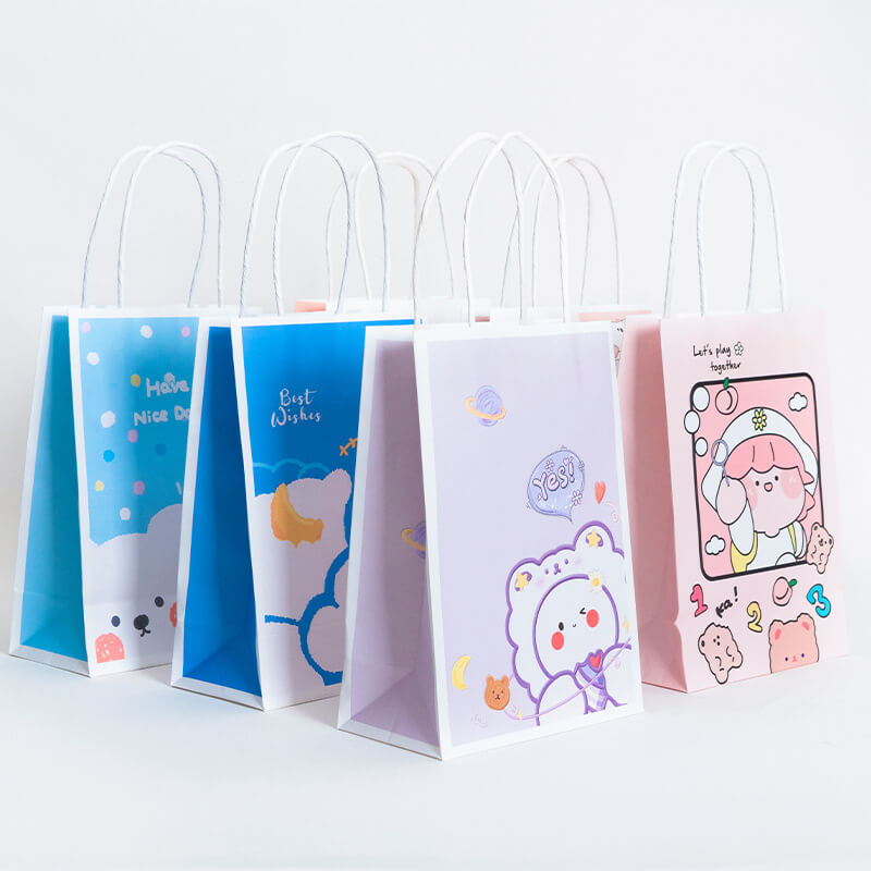 creative gift kraft tote bags