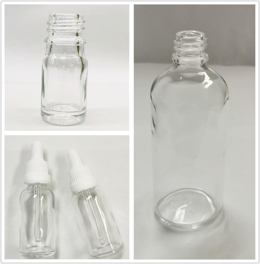 Clear Boston Round Bottle