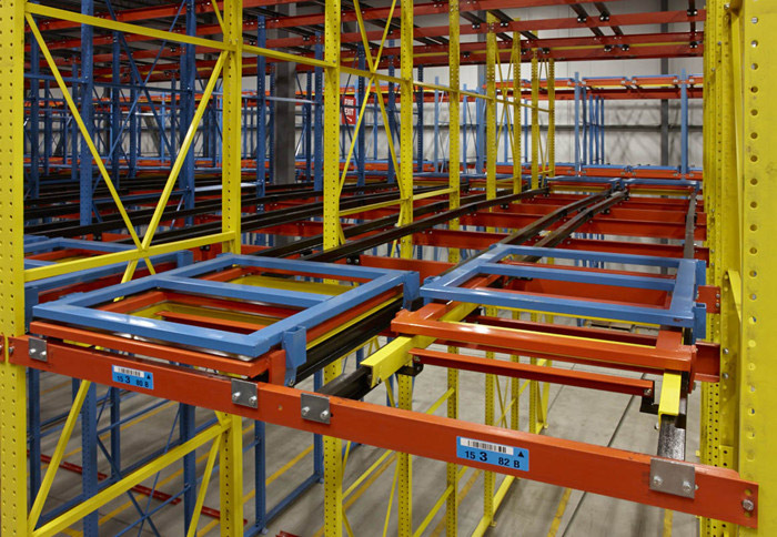 push back racking system