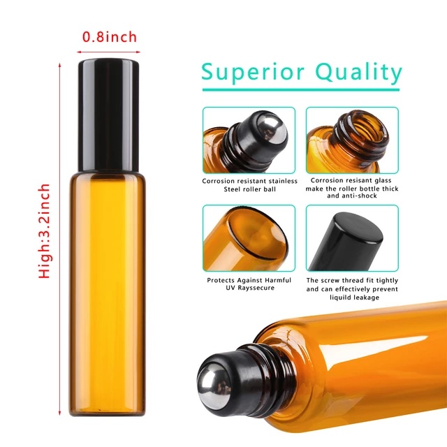 Amber Roller Ball Bottle