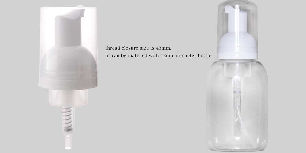 Transparent mousse foam pump Transparent mousse foam pump