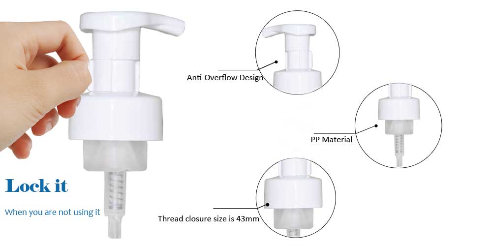 0.8cc Output foam pump