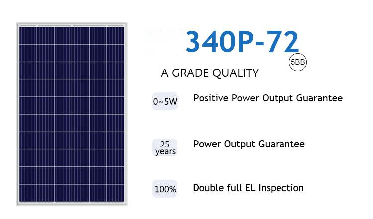 72cells polycrystalline solar cells solar panel