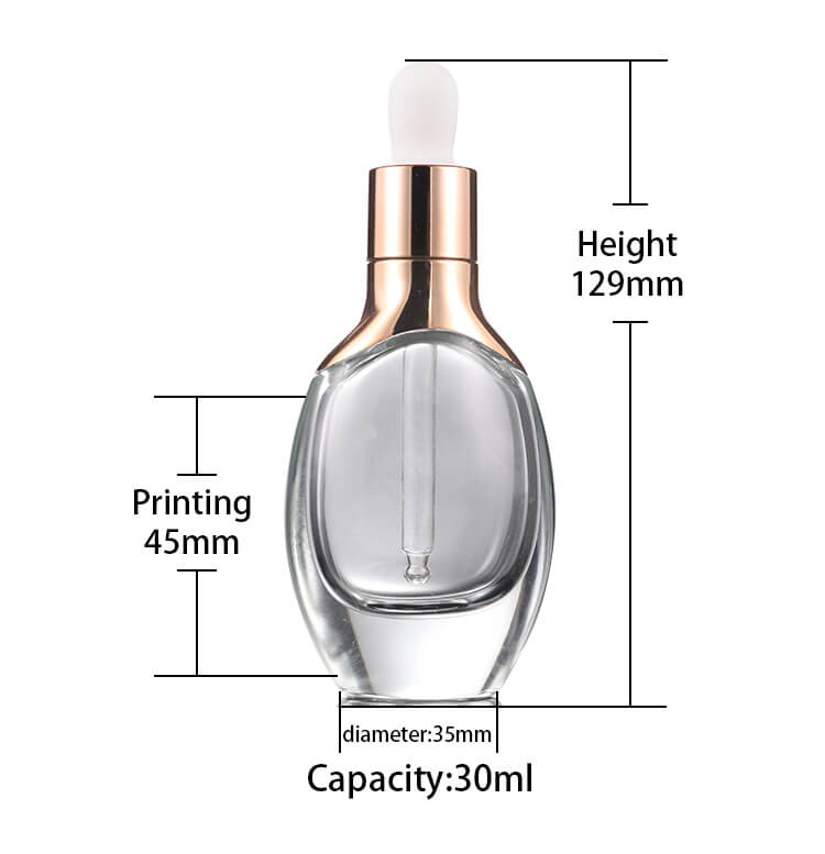 clear glass dropper bottles