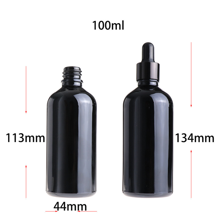 black essential oil boston bottles