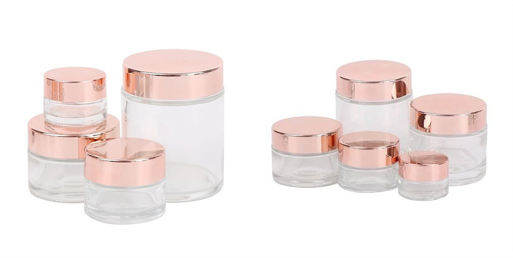 glass cosmetic cream jar glass cosmetic cream jar
