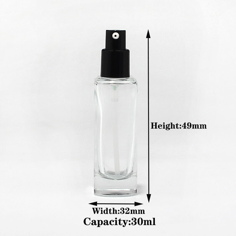 Foundation pump glass bottle