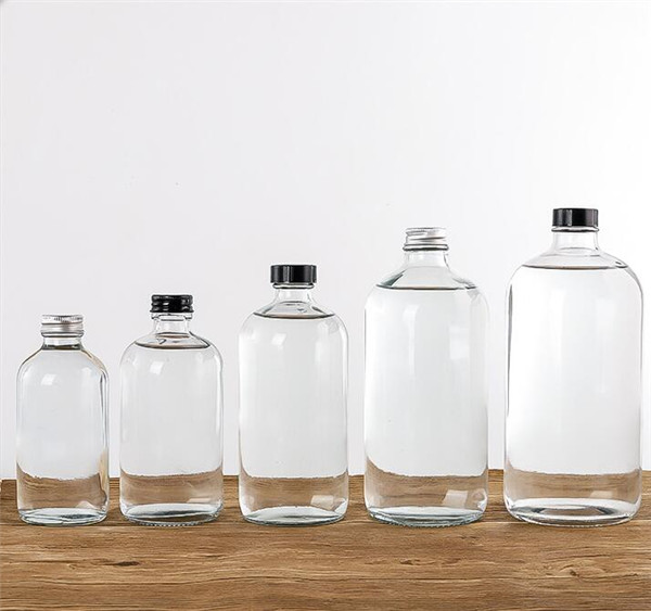 500ml round glass bottle