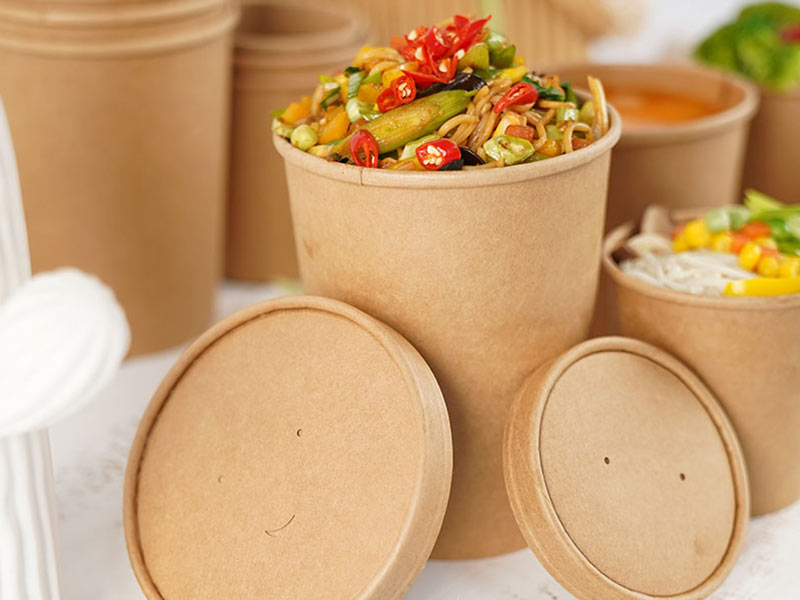 kraft paper salad bowl