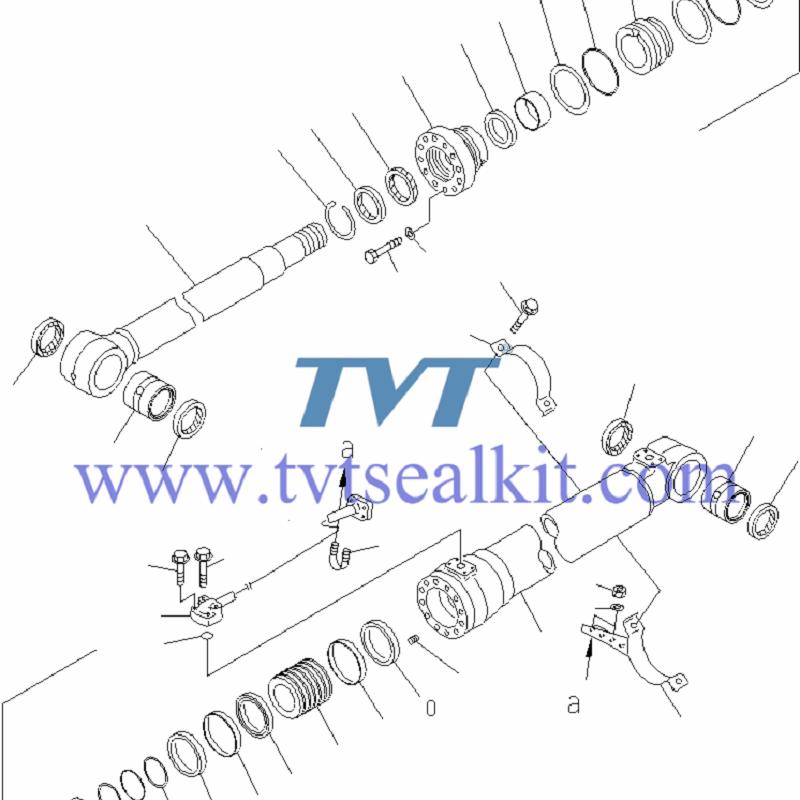 Caterpillar Excavator Cat200B bucket Cylinder Seal Kit 0966457 Caterpillar Excavator Cat200B bucket Cylinder Seal Kit 0966457