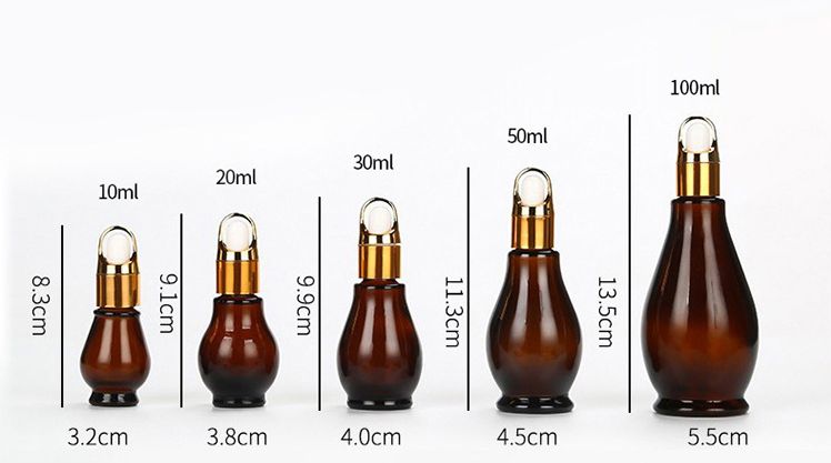 cosmetic gourd glass bottle