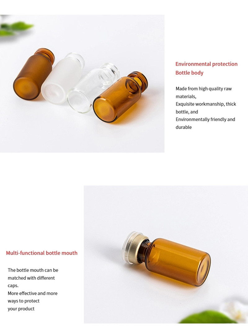 15ml amber injection glass vial
