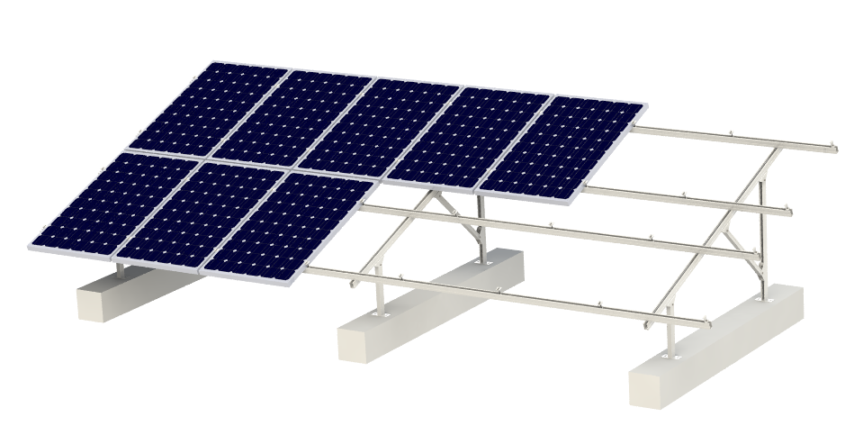 Solar concrete Roof Mounting foundation