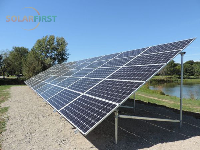 Ground screw solar mounting system Ground screw solar mounting system