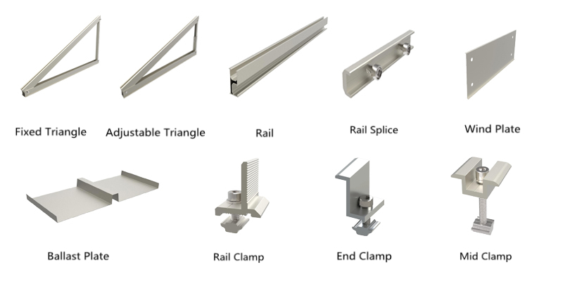 fixed and adjustable ballasted structure fixed and adjustable ballasted structure